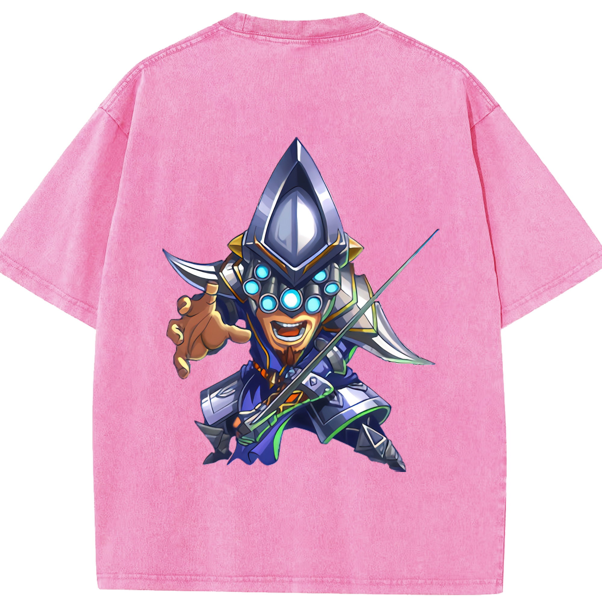 リーグ・オブ・レジェンド League of Legends LOL 綿100% ヴィンテージ風 半袖Tシャツ（背面プリント）